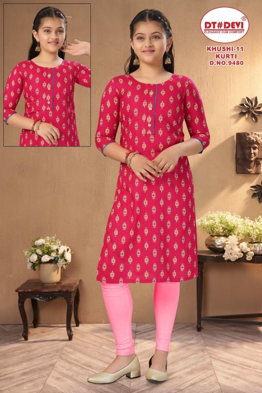 Dt Devi Khushi vol 11 9480 catalog clothes wholesale kids wear 