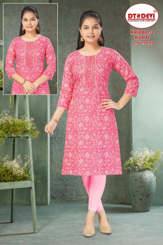 Dt Devi Kripali vol 2 9499 catalog wholesale kids wear lidhiana