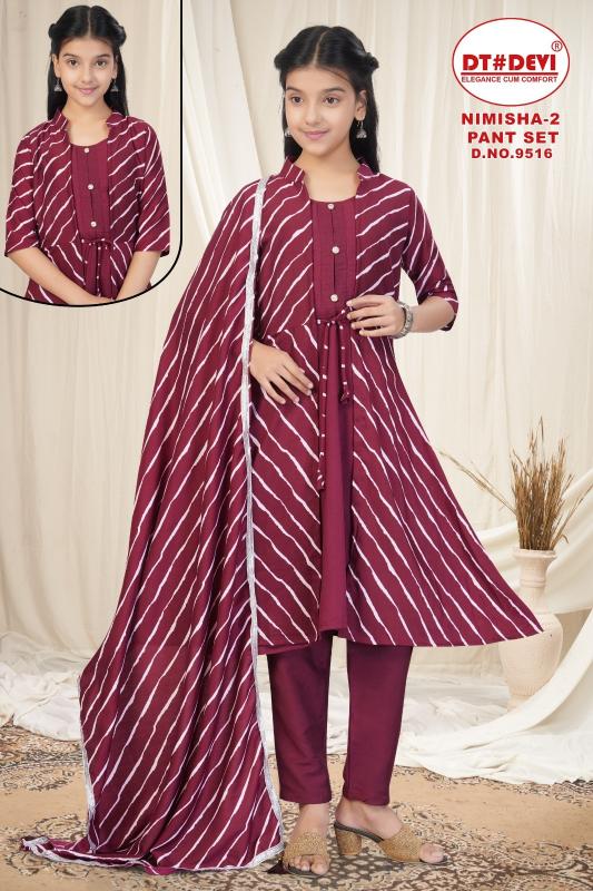 Dt Devi Nimisha vol 2 9516 catalog wholesale shop for kids wear