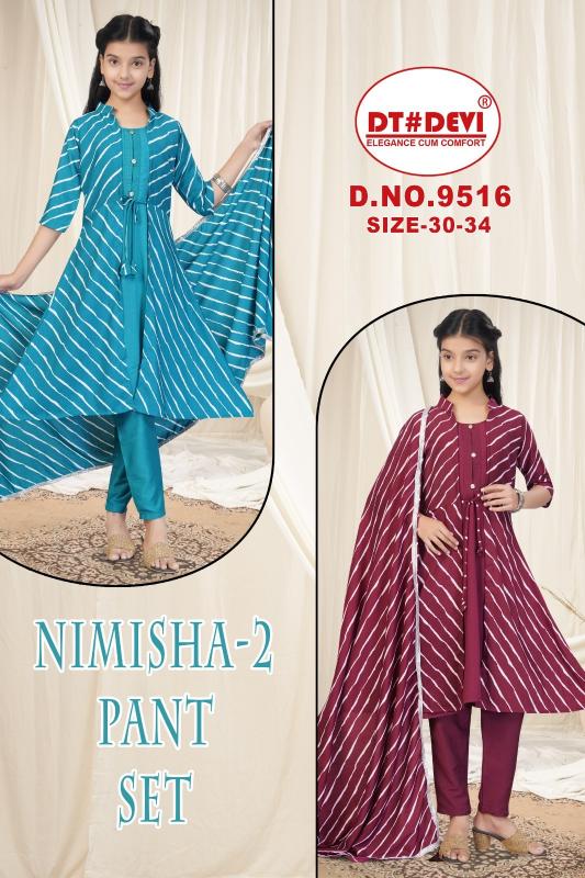 Dt Devi Nimisha vol 2 9516 catalog wholesale shop for kids wear