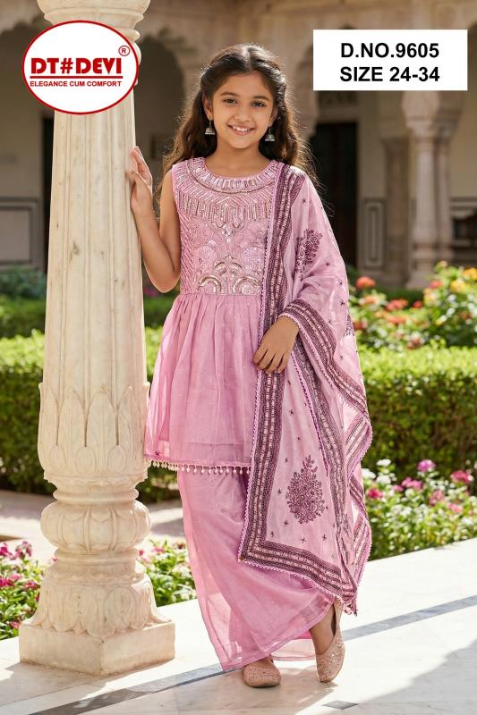 Dt Devi Tressy vol 1 9605 catalog kids wear wholesale price