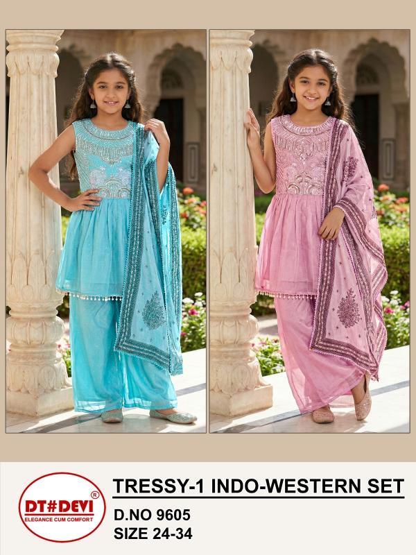 Dt Devi Tressy vol 1 9605 catalog kids wear wholesale price
