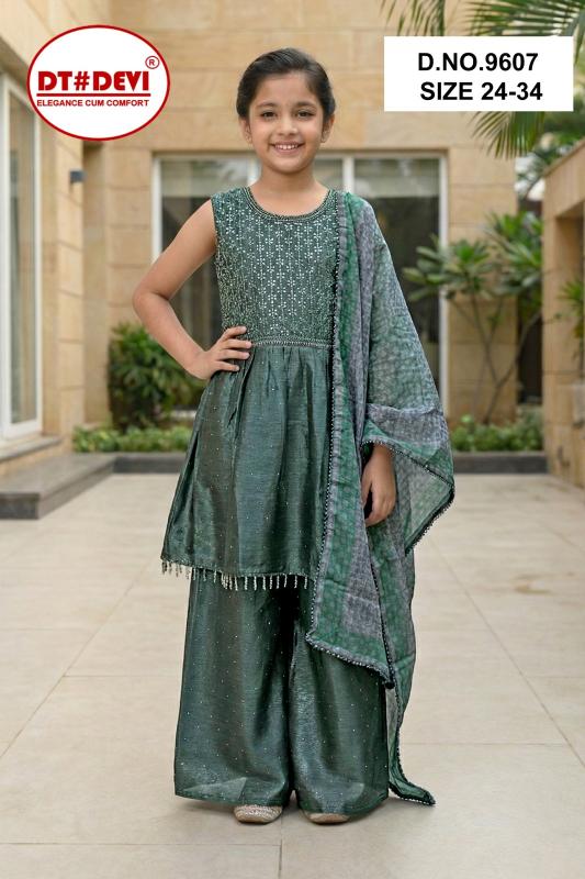 Dt Devi Tressy vol 2 9607 catalog kids wear surplus wholesale delhi