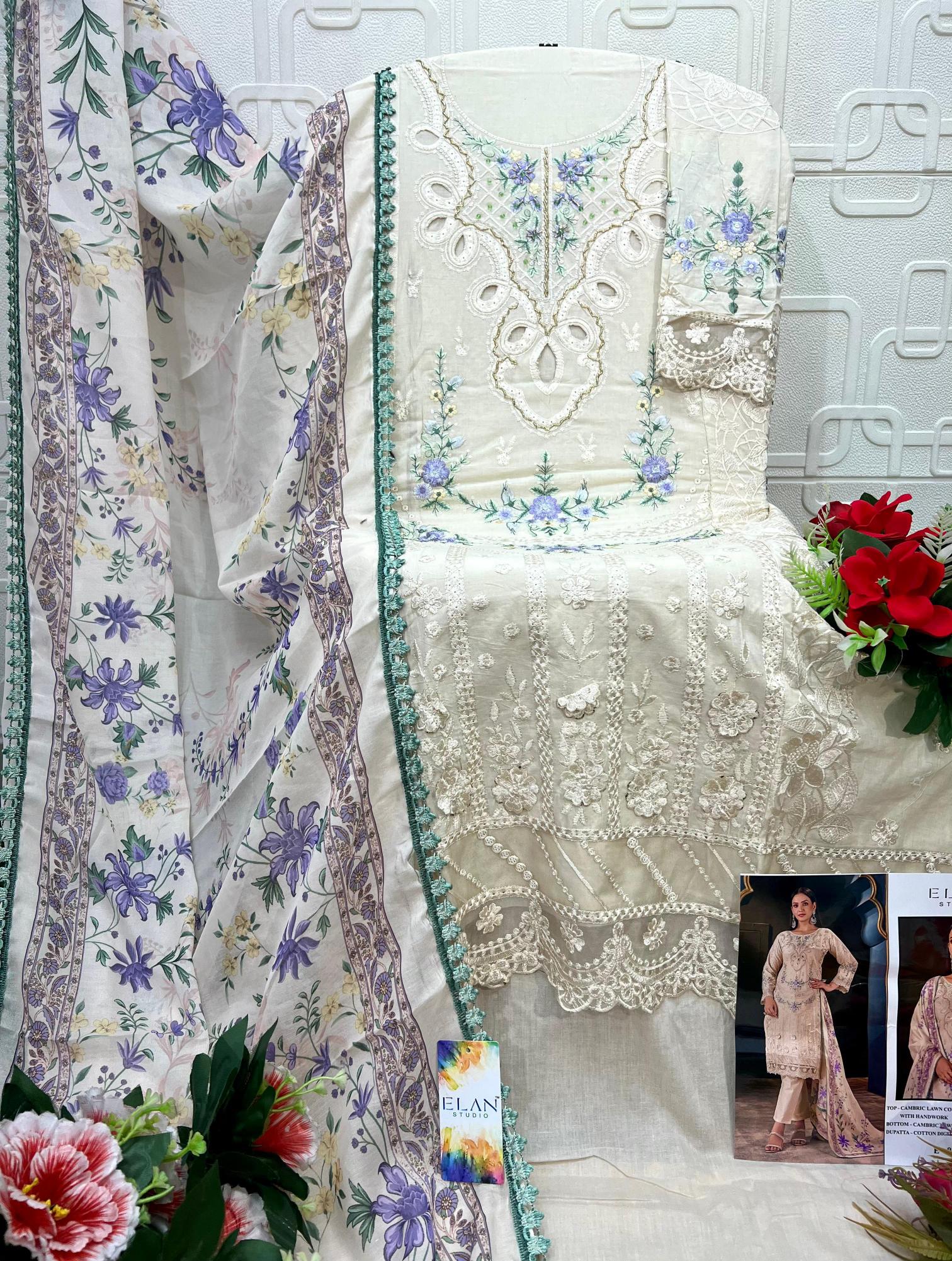 Elan E 03 catalog wholesale pakistani suits in kashmir