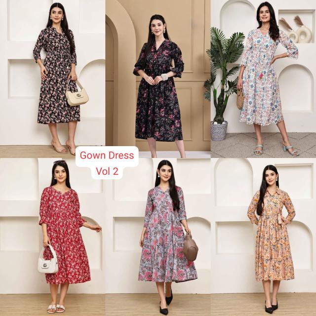 Felocity Gown Dress Vol 2 catalog long kurtis
