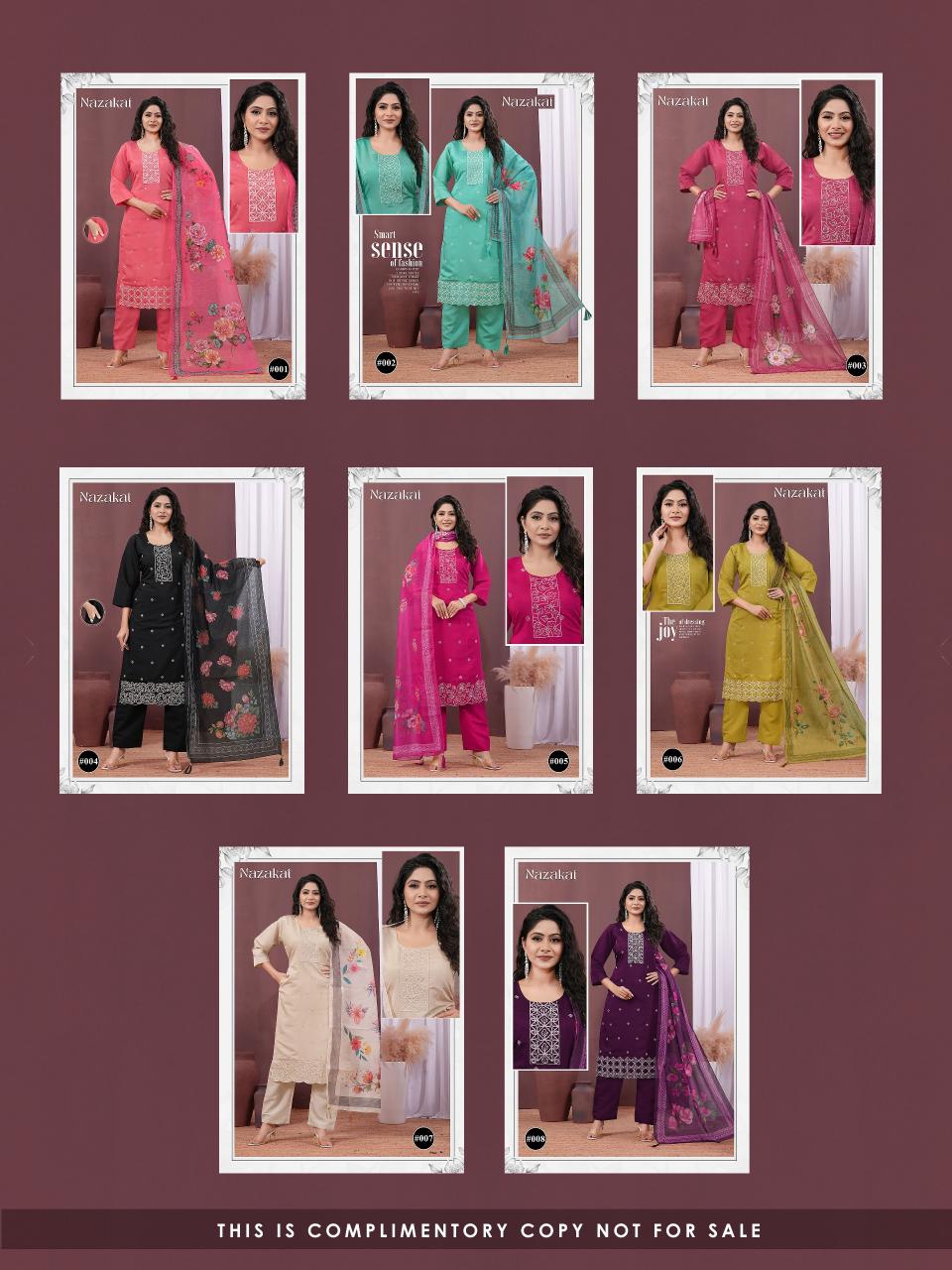 Felocity Nazakat catalog kurtis wholesaler in indore