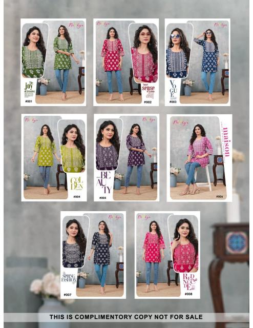 Felocity Nithya catalog fancy short kurtis wholesale