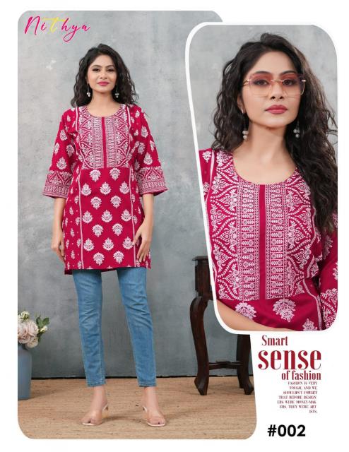 Felocity Nithya catalog fancy short kurtis wholesale