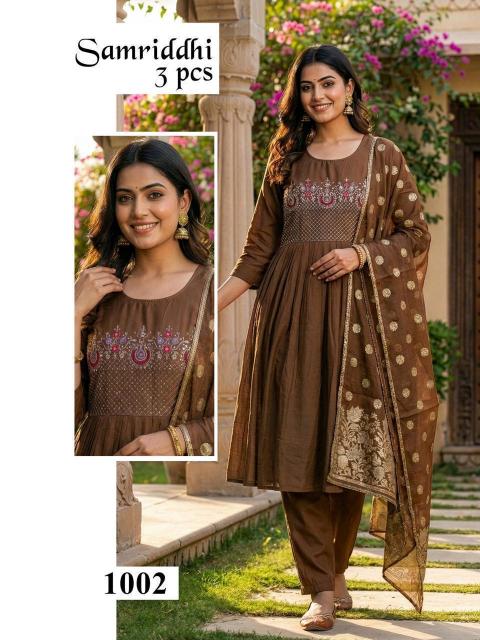 Felocity Samriddhi catalog roman silk wholesaler kurtis