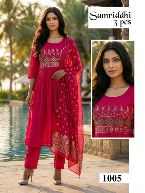 Felocity Samriddhi catalog roman silk wholesaler kurtis