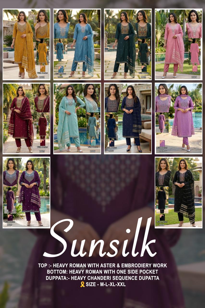 Felocity Sunsilk catalog fashid wholesale kurtis