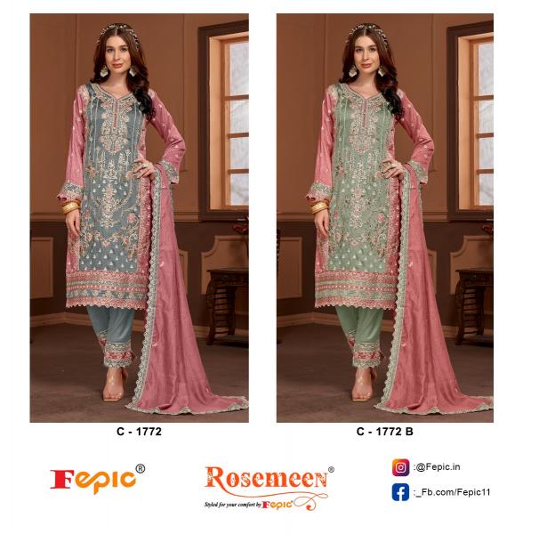 Fepic Rosemeen 1772 catalog pakistani suits wholesalers in amritsar