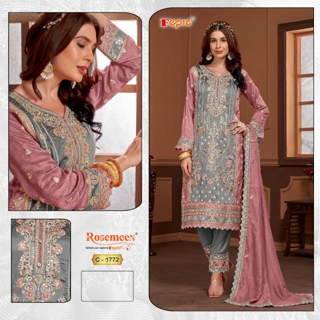 Fepic Rosemeen 1772 catalog pakistani suits wholesalers in amritsar