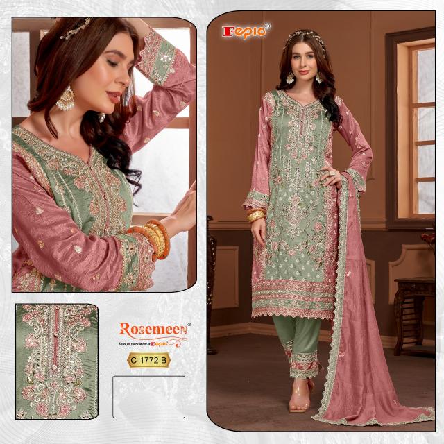 Fepic Rosemeen 1772 catalog pakistani suits wholesalers in amritsar