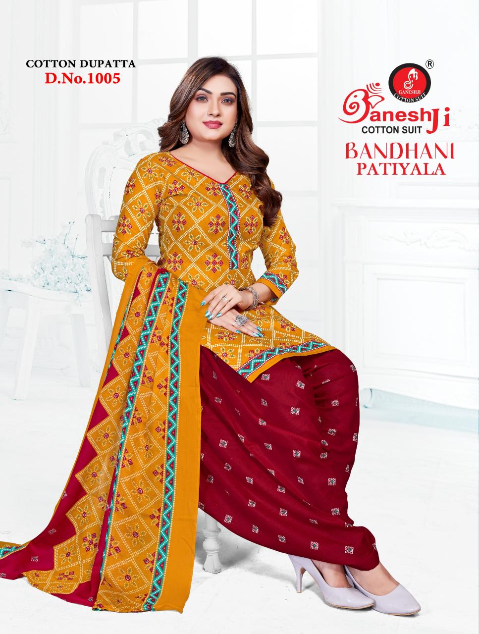 Ganeshji Bandhani Patiyala Vol- 1 – Dress Material