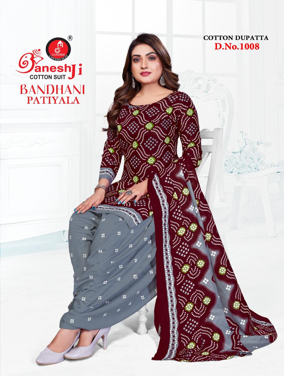 Ganeshji Bandhani Patiyala Vol- 1 – Dress Material