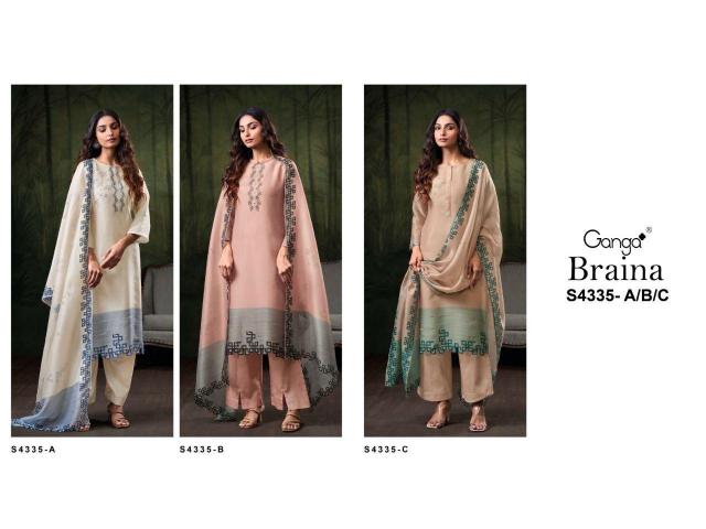 Ganga Braina 4335 catalog wholeslar salwar kameez