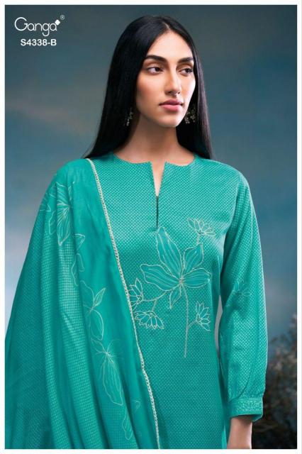 Ganga Bresiya 4338 catalog salwar kameez india wholesale