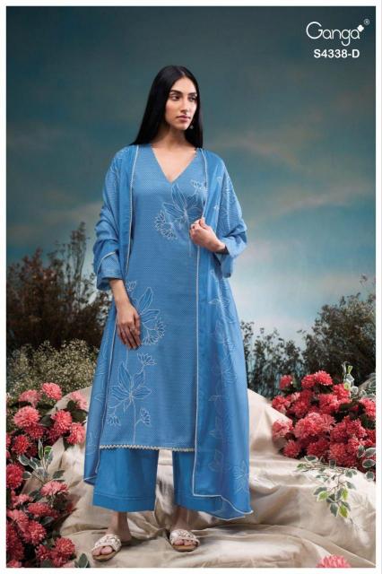 Ganga Bresiya 4338 catalog salwar kameez india wholesale