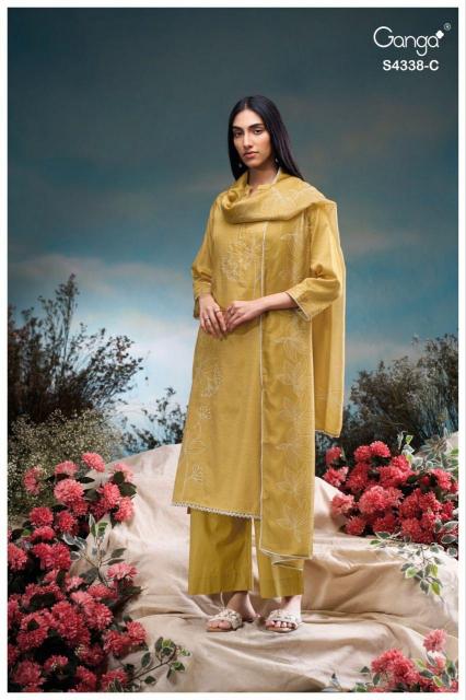 Ganga Bresiya 4338 catalog salwar kameez india wholesale