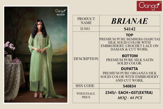 Ganga Brianae 4142 catalog salwar kameez