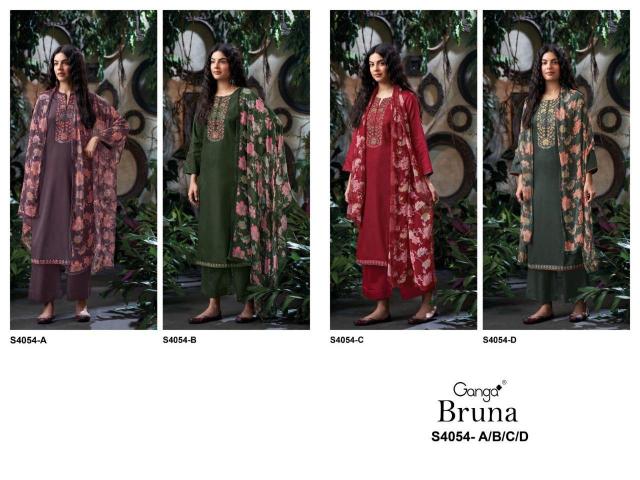 Ganga Bruna 4054 catalog indian salwar kameez wholesale uk