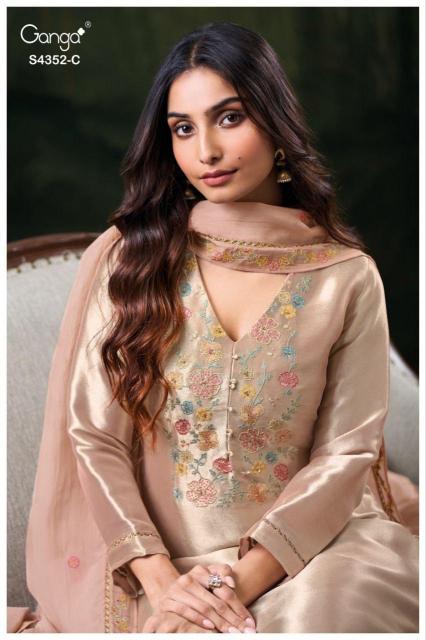 Ganga Chayana 4352 catalog salwar kameez wholesale delhi