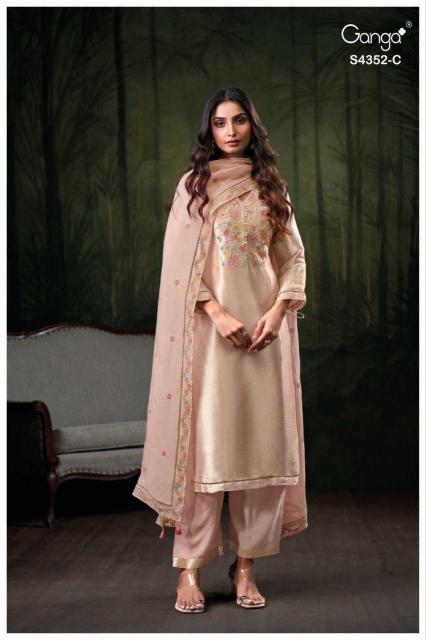 Ganga Chayana 4352 catalog salwar kameez wholesale delhi