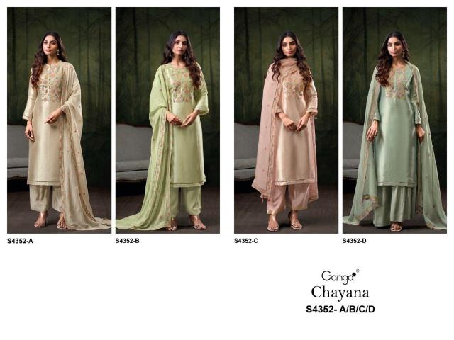 Ganga Chayana 4352 catalog salwar kameez wholesale delhi