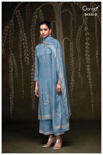 Ganga Ezrae 4332 catalog indian salwar kameez wholesale uk