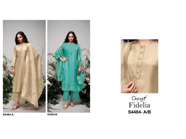 Ganga Fidelia 4484 catalog salwar kameez wholesaler