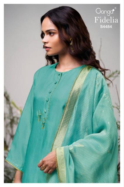 Ganga Fidelia 4484 catalog salwar kameez wholesaler