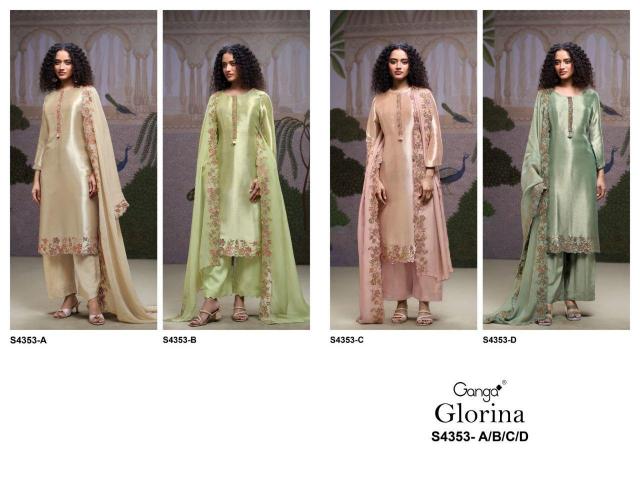 Ganga Glorina 4353 catalog salwar kameez in wholesale