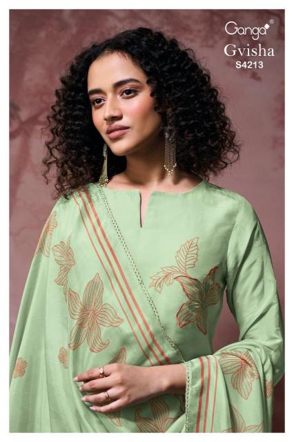 Ganga Gvisha 4213 catalog salwar kameez wholesaler in surat