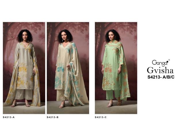 Ganga Gvisha 4213 catalog salwar kameez wholesaler in surat