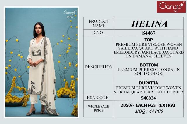 Ganga Helina 4467 catalog salwar kameez wholesale market in ahmedabad