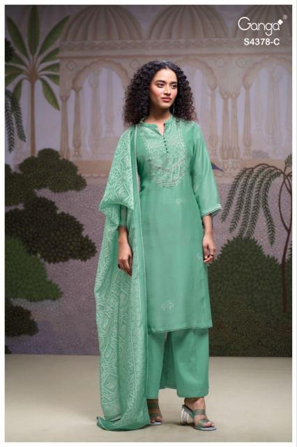 Ganga Helya 4378 catalog wholesale salwar kameez online