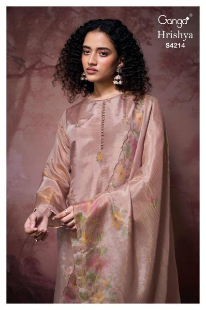 Ganga Hrishya 4214 catalog unstitch salwar kameez