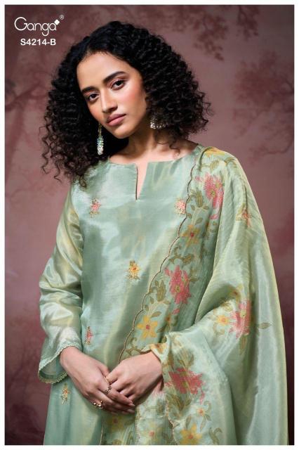 Ganga Hrishya 4214 catalog unstitch salwar kameez