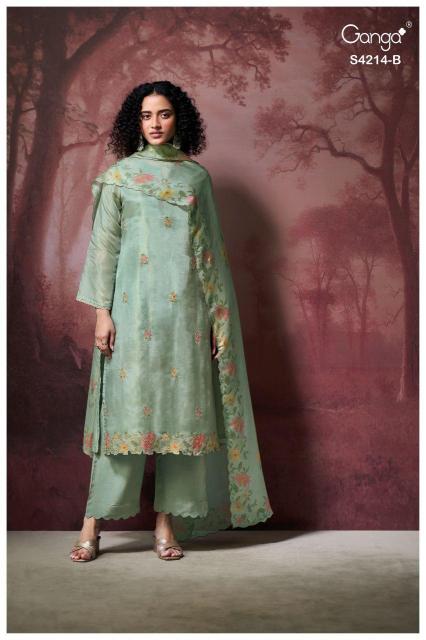 Ganga Hrishya 4214 catalog unstitch salwar kameez