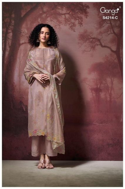 Ganga Hrishya 4214 catalog unstitch salwar kameez