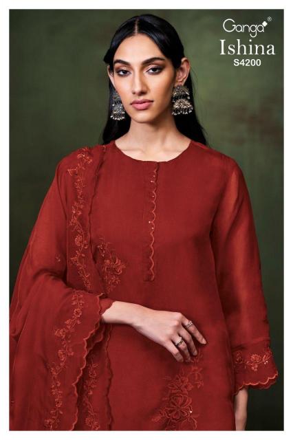 Ganga Ishina 4200 catalog salwar kameez wholesale online