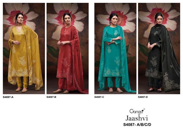Ganga Jaashvi 4087 catalog salwar kameez wholesale india
