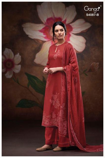 Ganga Jaashvi 4087 catalog salwar kameez wholesale india