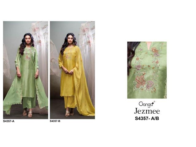 Ganga Jezmee 4357 catalog www salwar kameez wholesale com