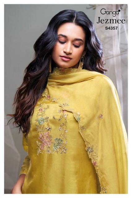 Ganga Jezmee 4357 catalog www salwar kameez wholesale com