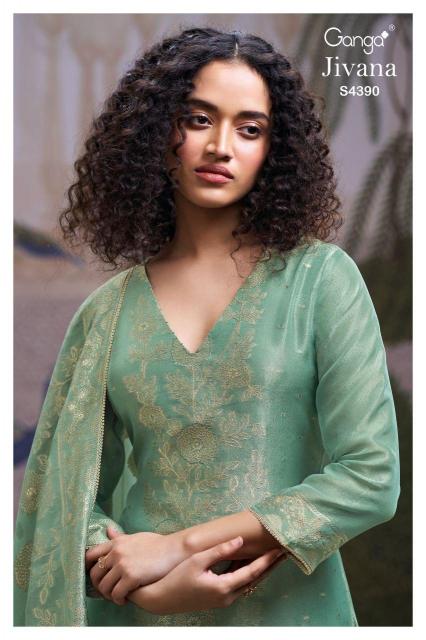 Ganga Jivana 4390 catalog salwar kameez wholesale in bangalore