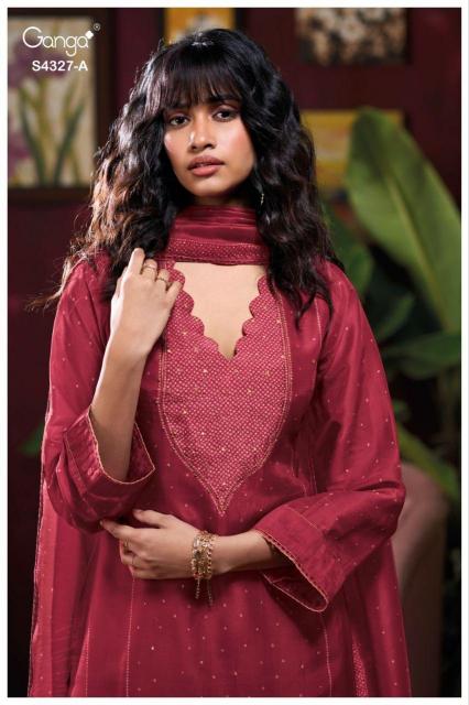 Ganga Leshya 4327 catalog salwar kameez pakistani wholesale