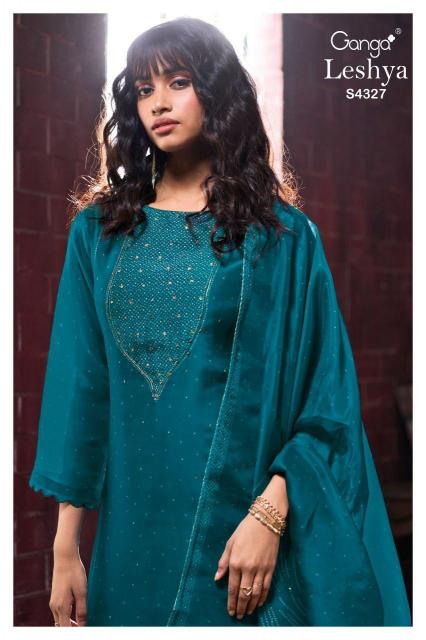 Ganga Leshya 4327 catalog salwar kameez pakistani wholesale