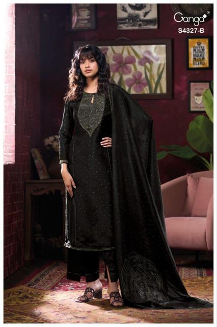 Ganga Leshya 4327 catalog salwar kameez pakistani wholesale